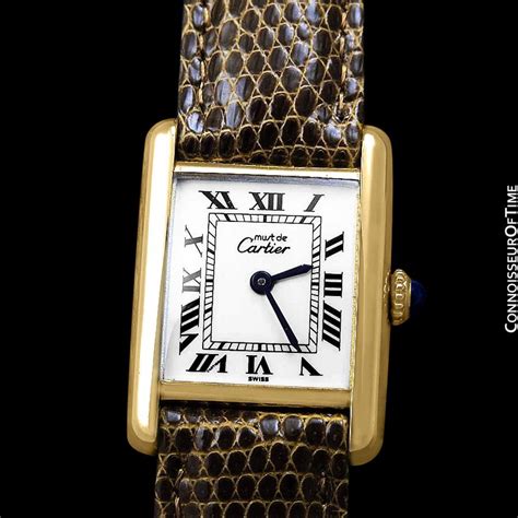cartier vintage watch gold and silver